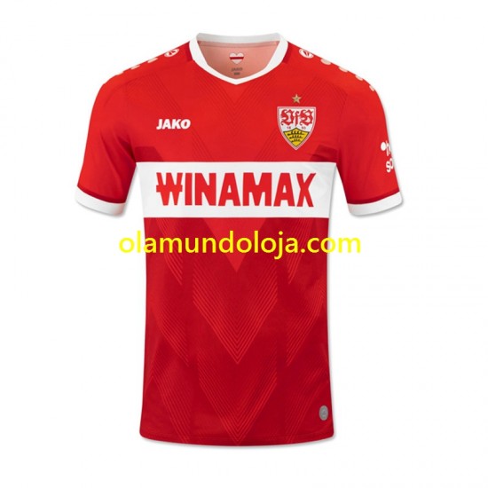 Camisola VfB Stuttgart Homem Equipamento Segundo 2024-2025 Manga Curta